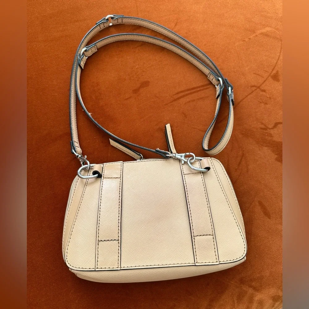 Tignanello Bella Belt Belt in Nude Coated Leather Crossbody Removable Strap